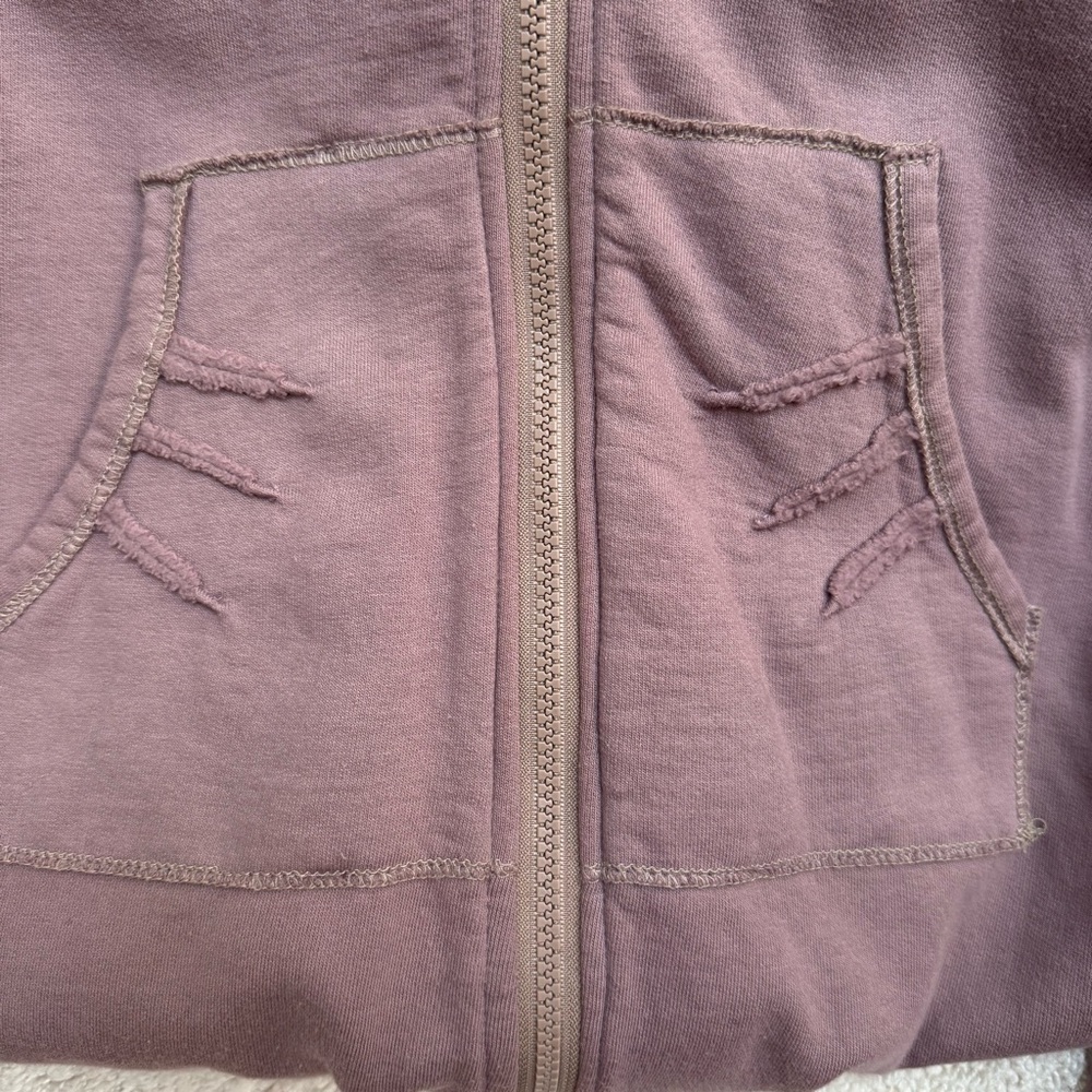 Prairie Underground - Dusty Purple Hooded Long Sleeve Hoodie Jacket/Dress - S - Picture 5 of 7
